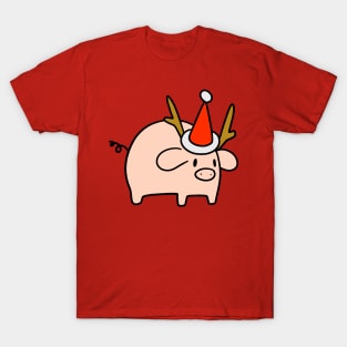 Reindeer Pig T-Shirt